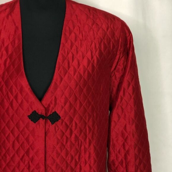 The J. Peterman Company Vintage Silk Quilted Jacket - Women’s 8 - Picture 3 of 6